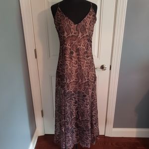 Chiffon Leopard Print Maxi Dress NWT